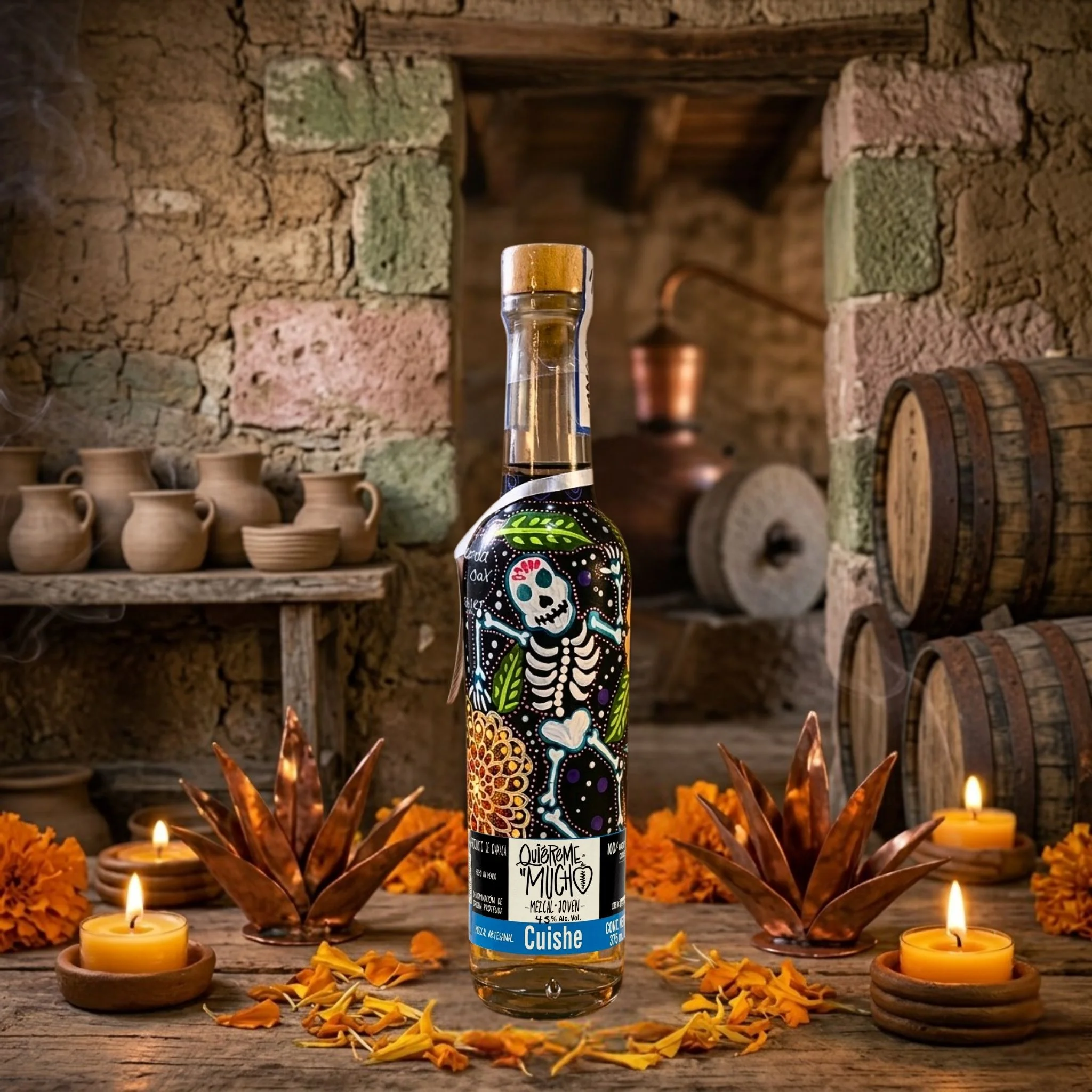 Mezcal Quiéreme Mucho Cuishe 375 - Image 2