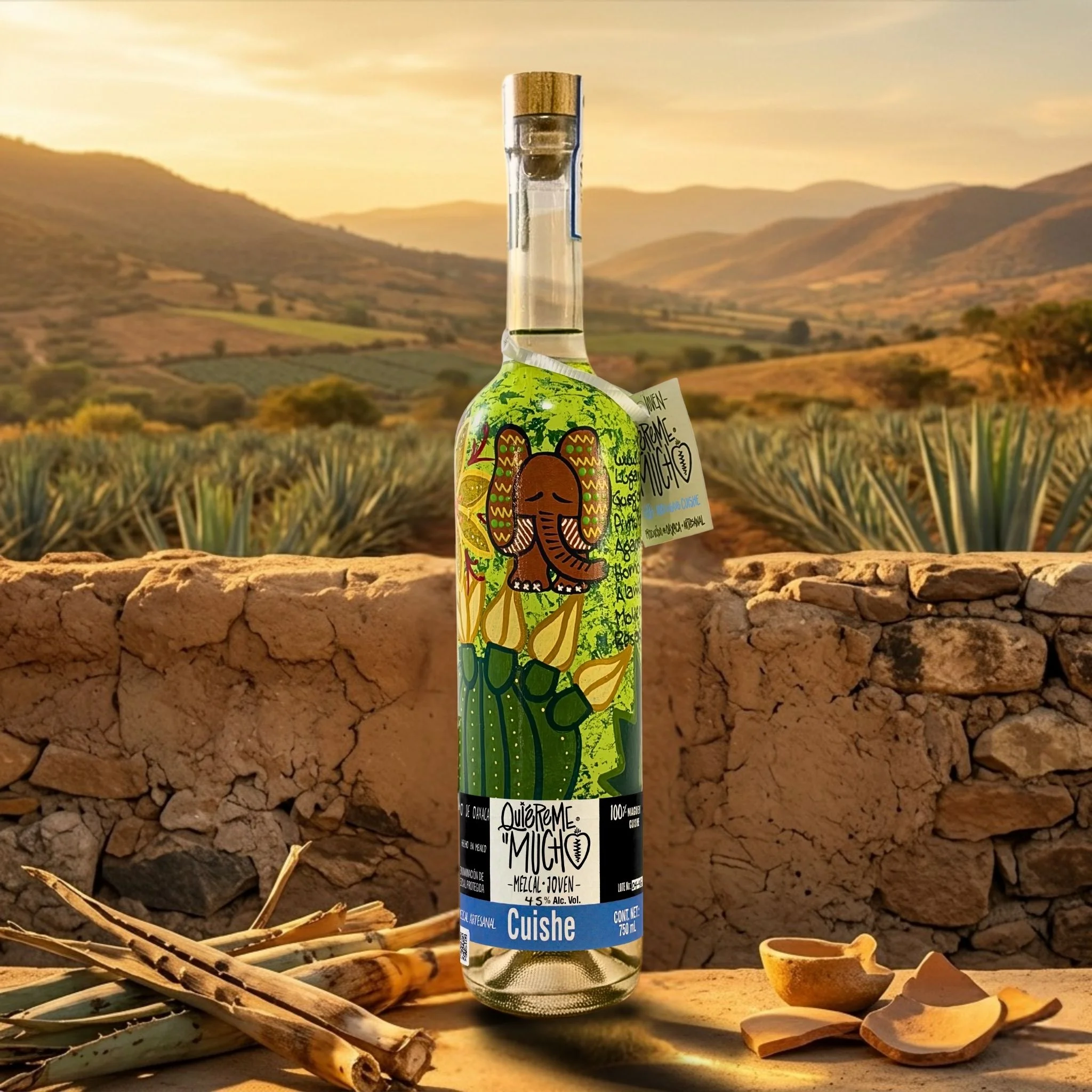 Mezcal Quiéreme Mucho Cuishe 750 - Image 2