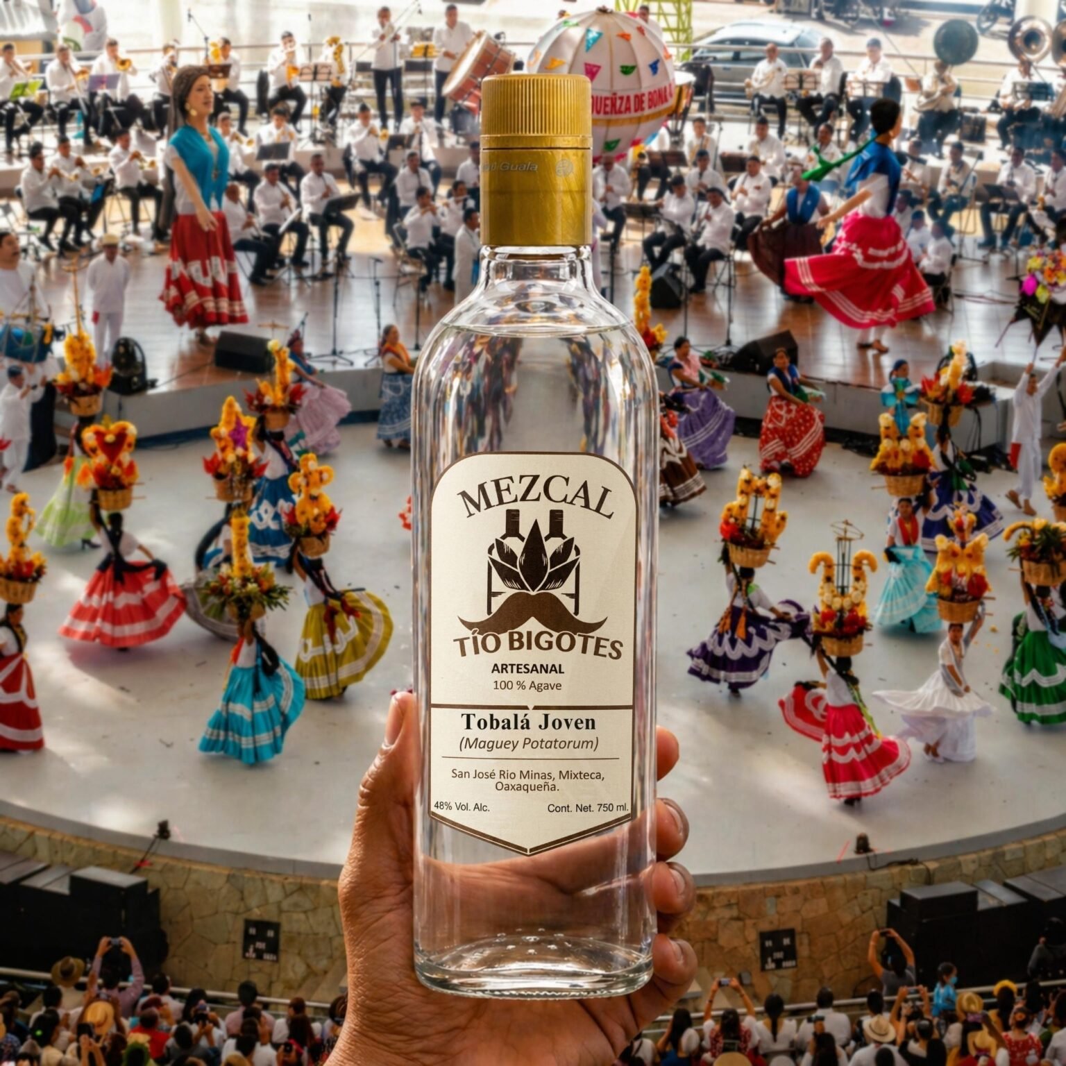 151 Mezcal Artesanal Tío Bigotes Tobalá 750 ml 1