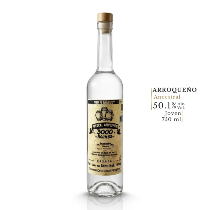 Mezcal Ancestral 3000 Noches Arroqueño