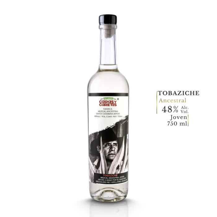 Mezcal Ancestral Caras y Caretas Tobaziche
