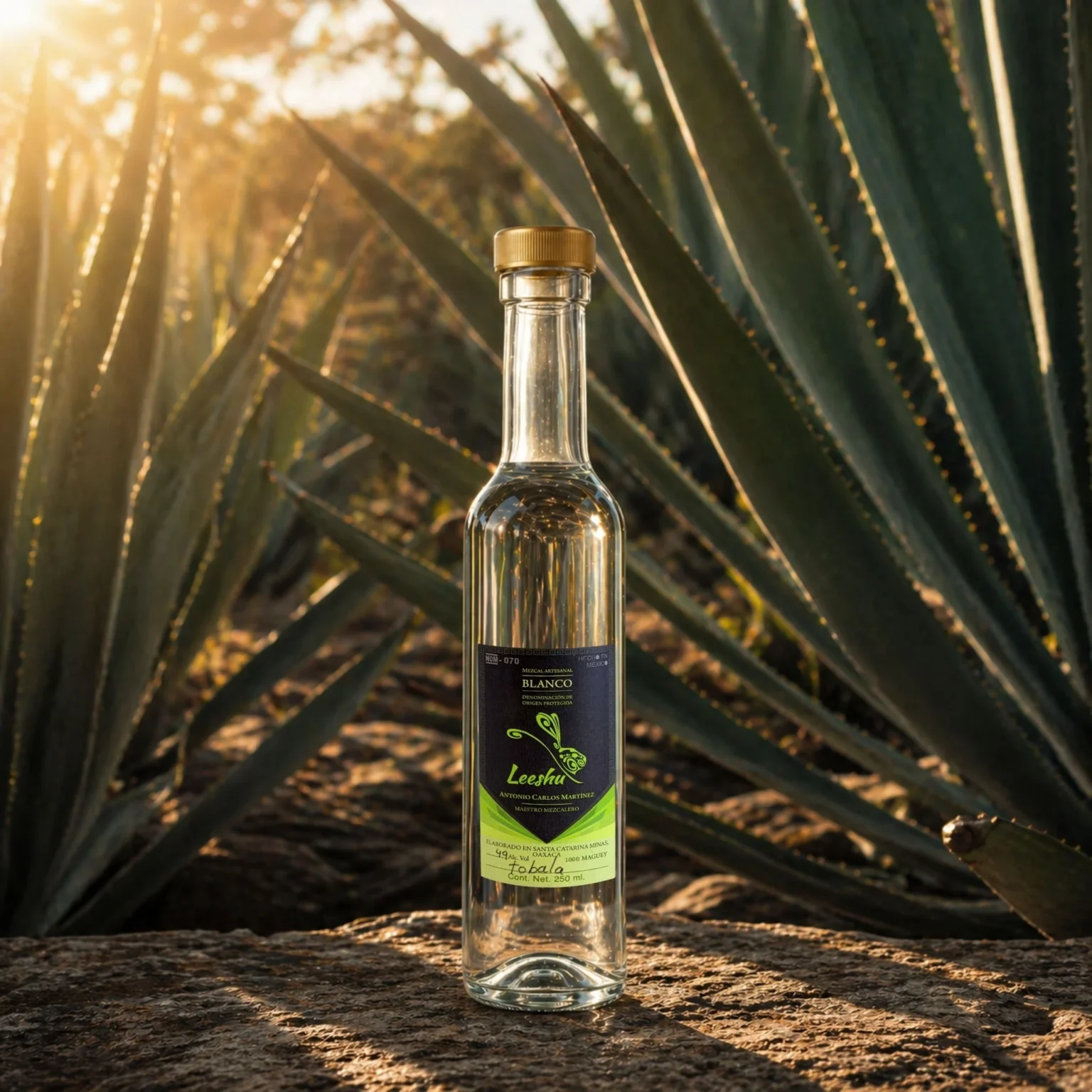 Mezcal Artesanal Leeshu Tobalá 250 ml 49° 0